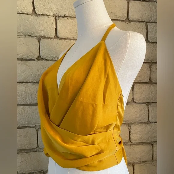 Express Golden Halter Top - Picture 6 of 8